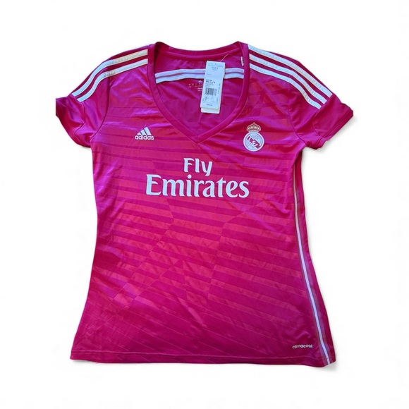 Adidas Pink Real Madrid Soccer Shirt new with tags - Picture 1 of 1